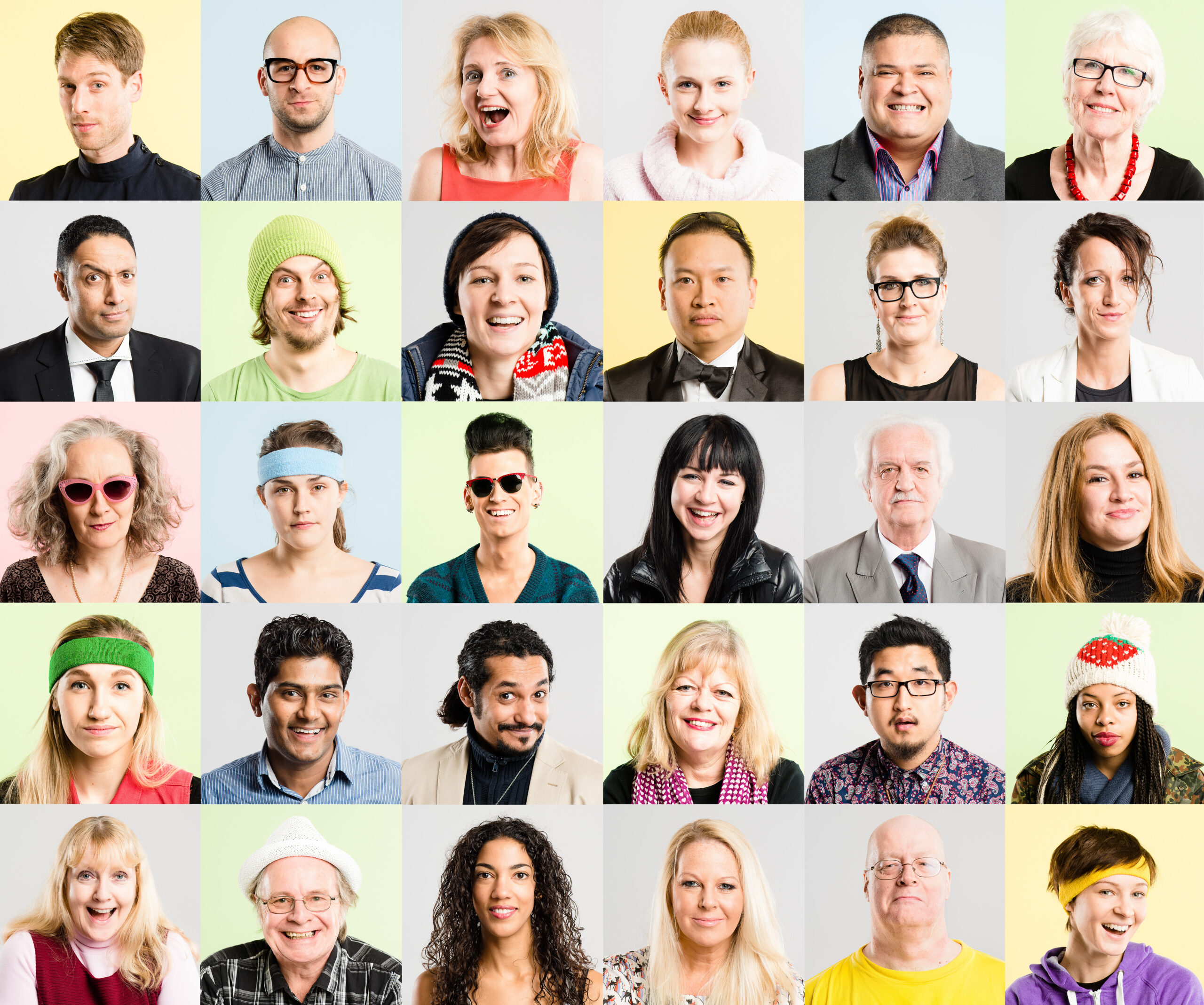 happy man portrait real people high definition green background